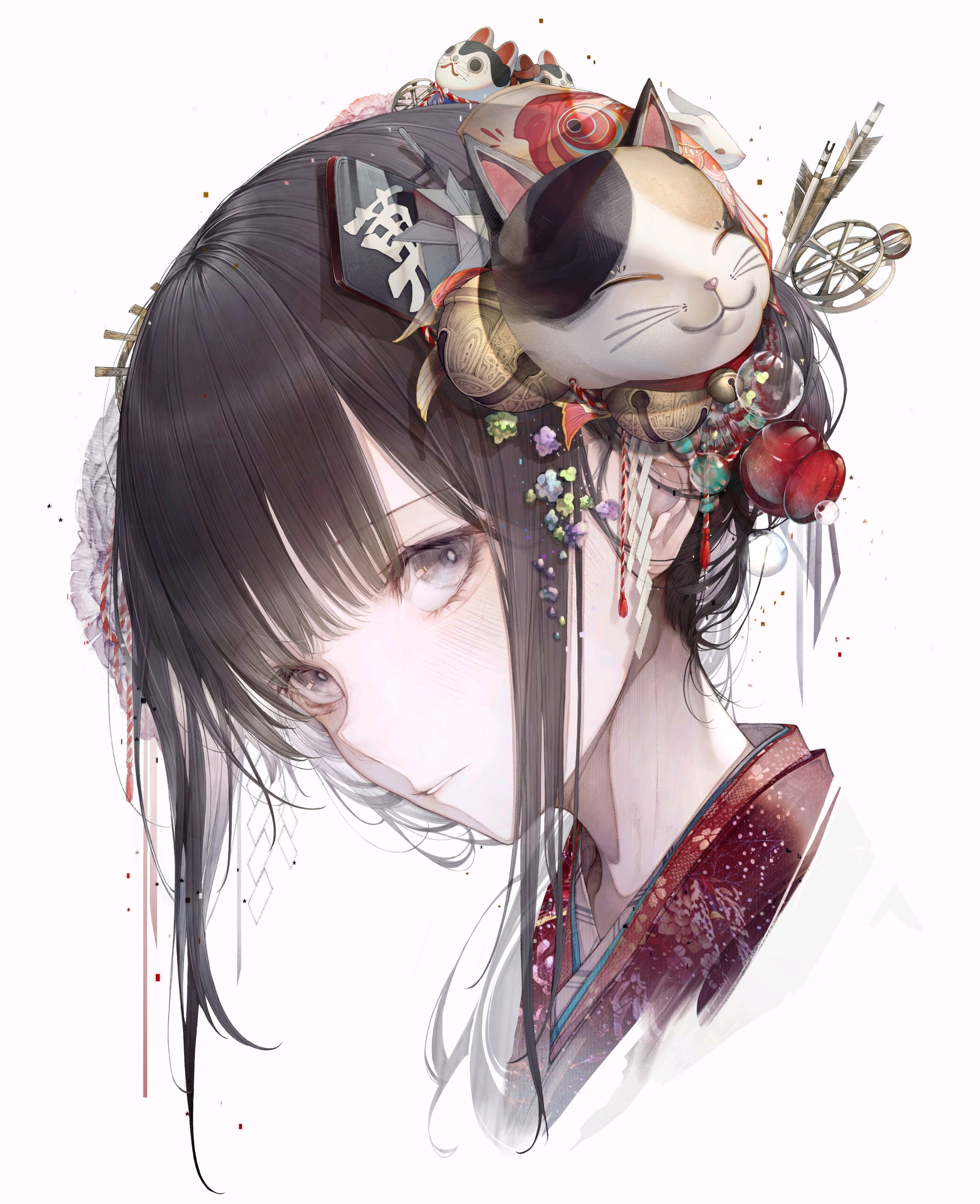 女画师作品，一笔绘出独特世界
