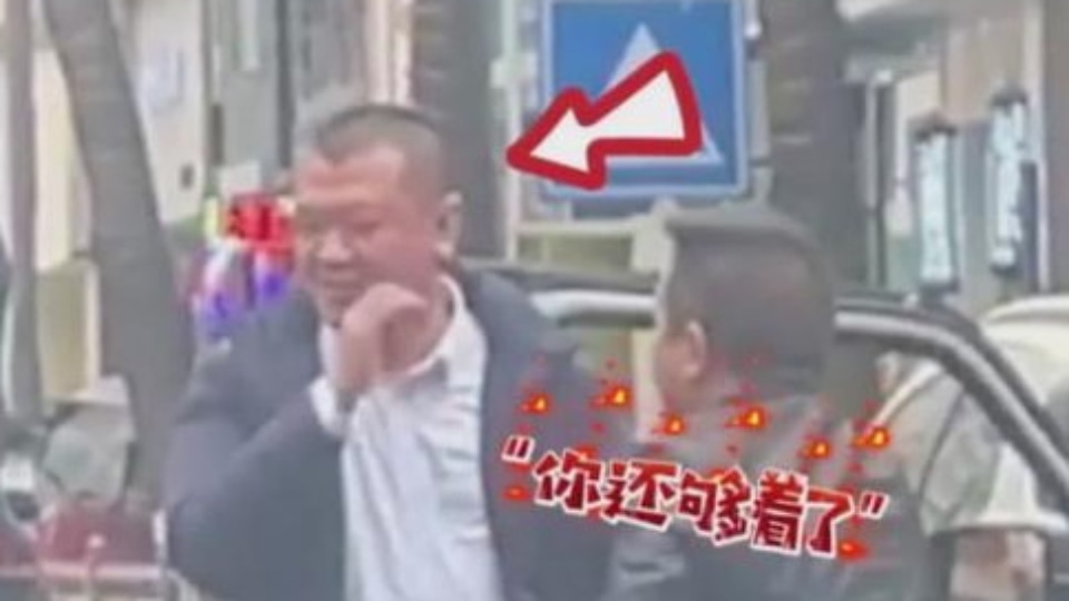 男子对乱停车大哥的一巴掌，秩序与情绪的交织
