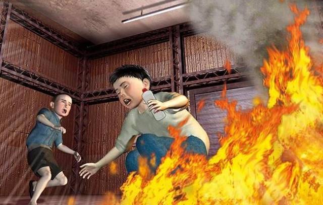 熊孩子放火，警惕儿童玩火的危险行为