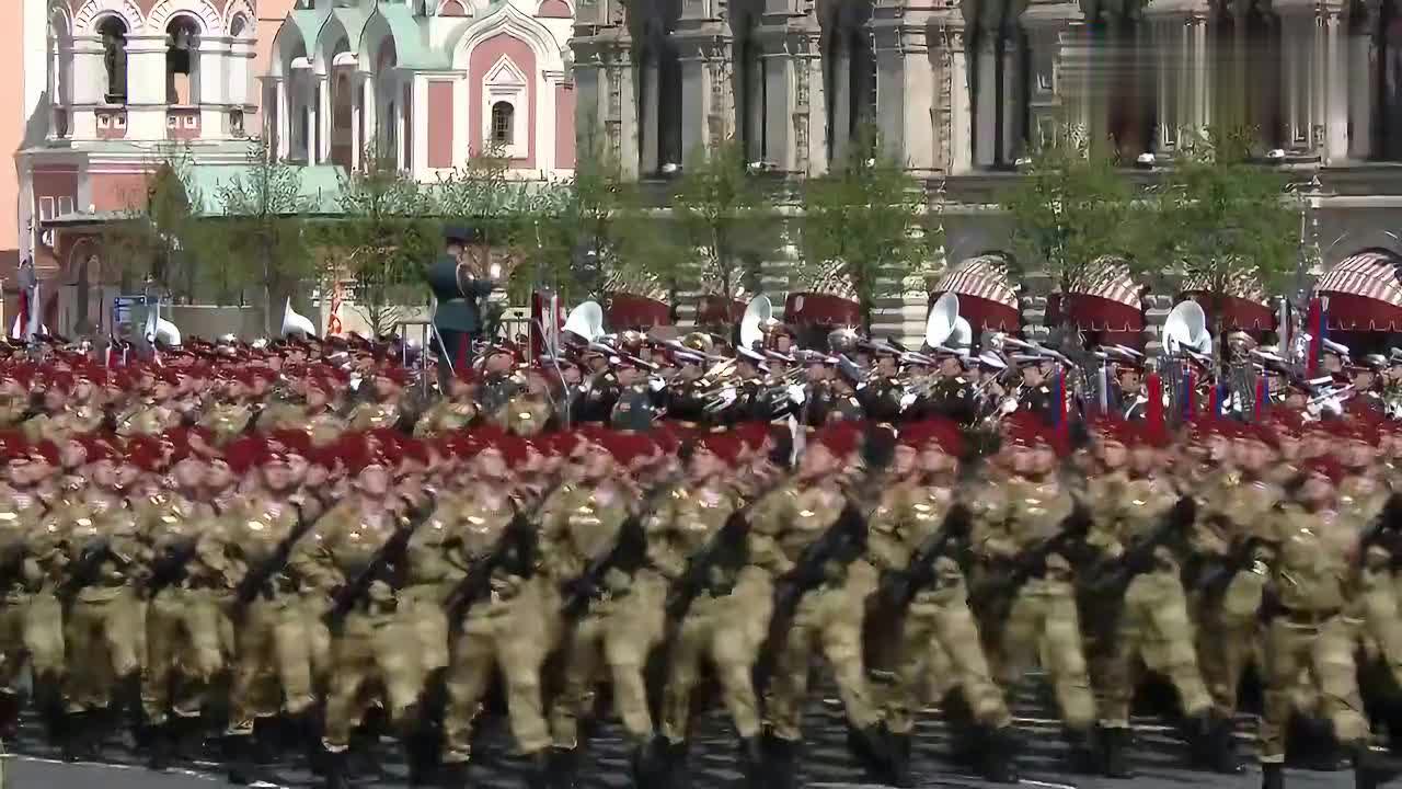 红场阅兵视频片段，历史的瞬间与时代的印记