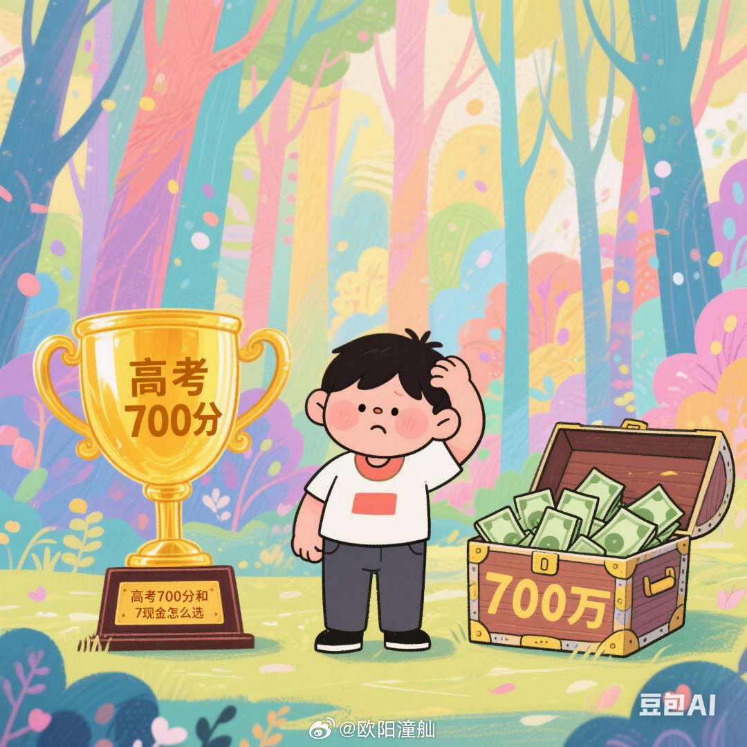高考700分与给你700万你要哪个，人生的选择与权衡