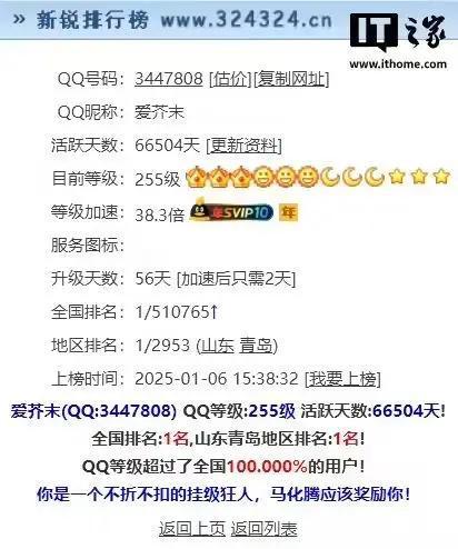 全球第2个满级QQ号的诞生与影响