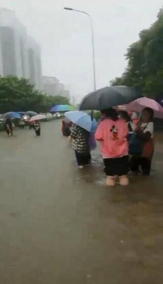 中考遇暴雨，湖南一学生游泳赶考，挑战与勇气的见证